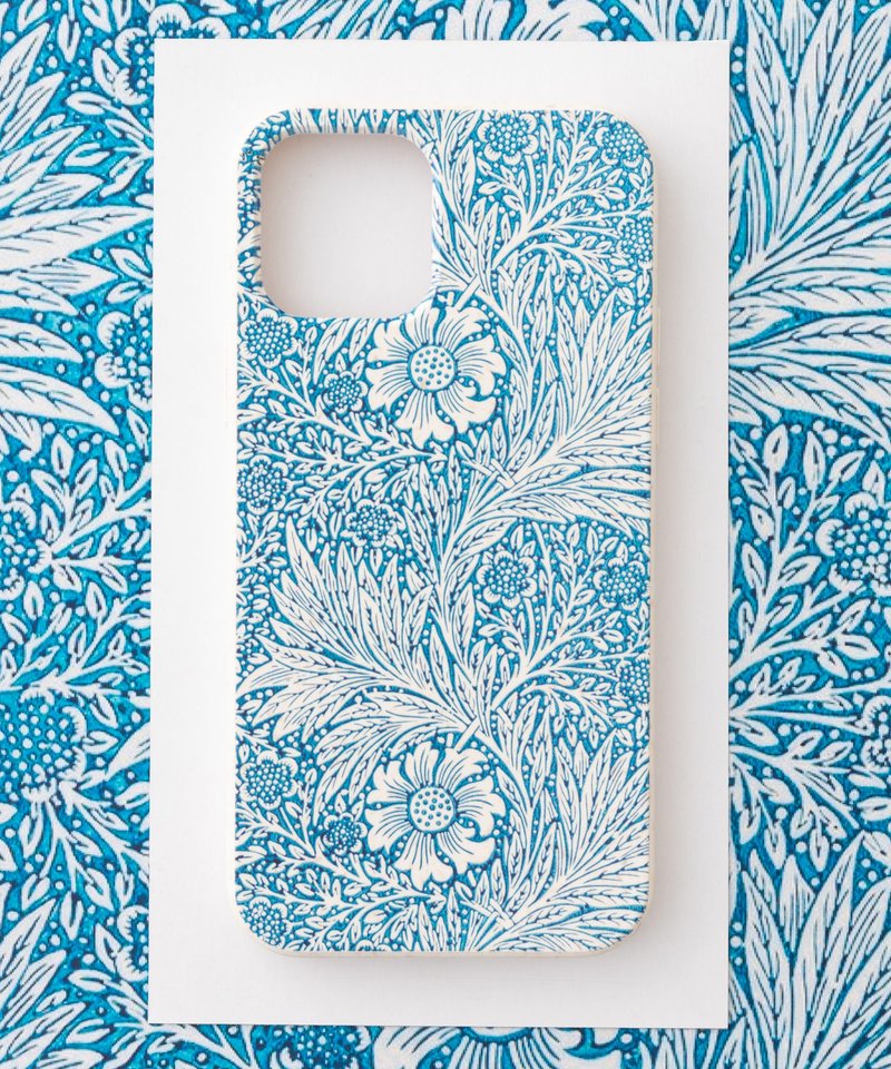 威廉莫里斯設計iPhone12/12proPBAT生物分解環保手機殼 湛藍 - 手機殼/手機套 - 環保材質 多色