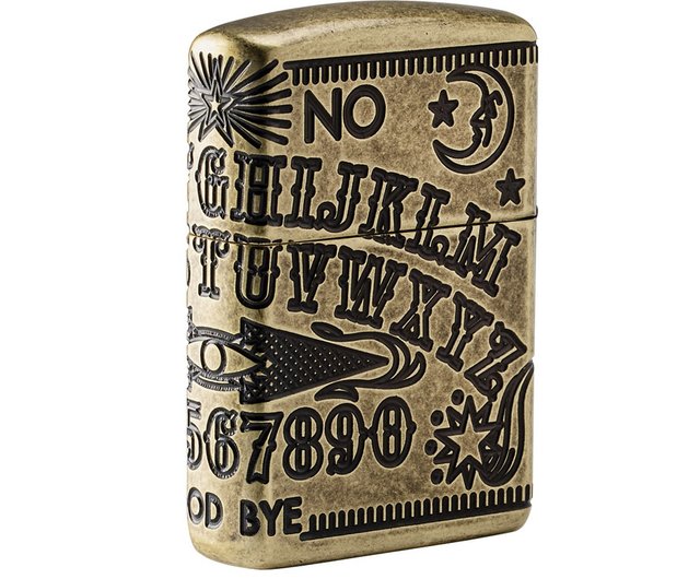 ZIPPO official flagship store] Ouija board design (thickened