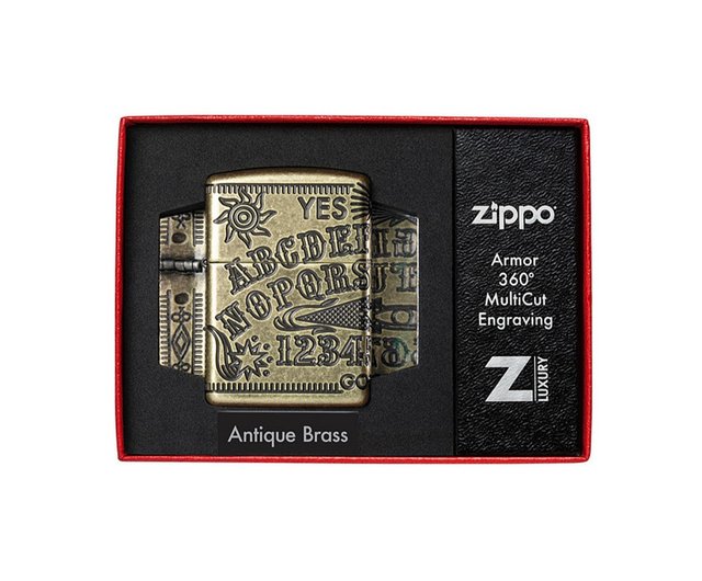 ZIPPO official flagship store] Ouija board design (thickened