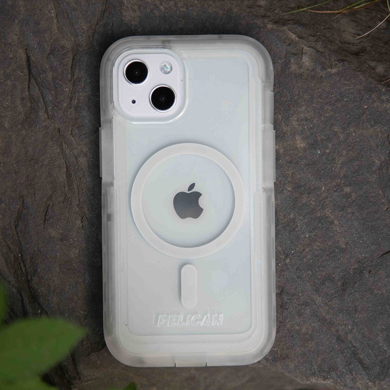 美國Pelican iPhone 14系列 防摔抗菌保護殼 航海家-透明MagSafe - 手機殼/手機套 - 其他材質 