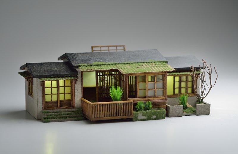 The Creation of the Old Cement House--The Old House of Japanese Moss - Items for Display - Cement Brown