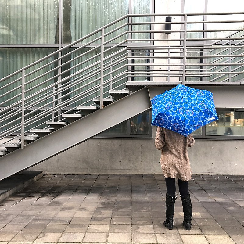 [Taiwan's Creative Rain's talk] circle UV anti-UV folding umbrella - Umbrellas & Rain Gear - Waterproof Material 