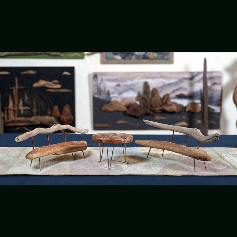 可愛い　ミニチュア 椅子　ミニチュア テーブル　ミニチュアセット　miniature furniture　#3-1 - 其他家具 - 木頭 咖啡色