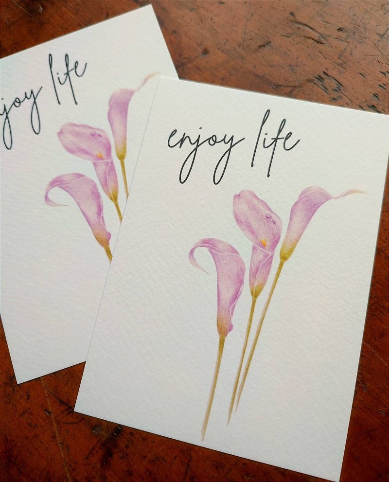 花のイラストポストカード - カード・はがき - 紙 