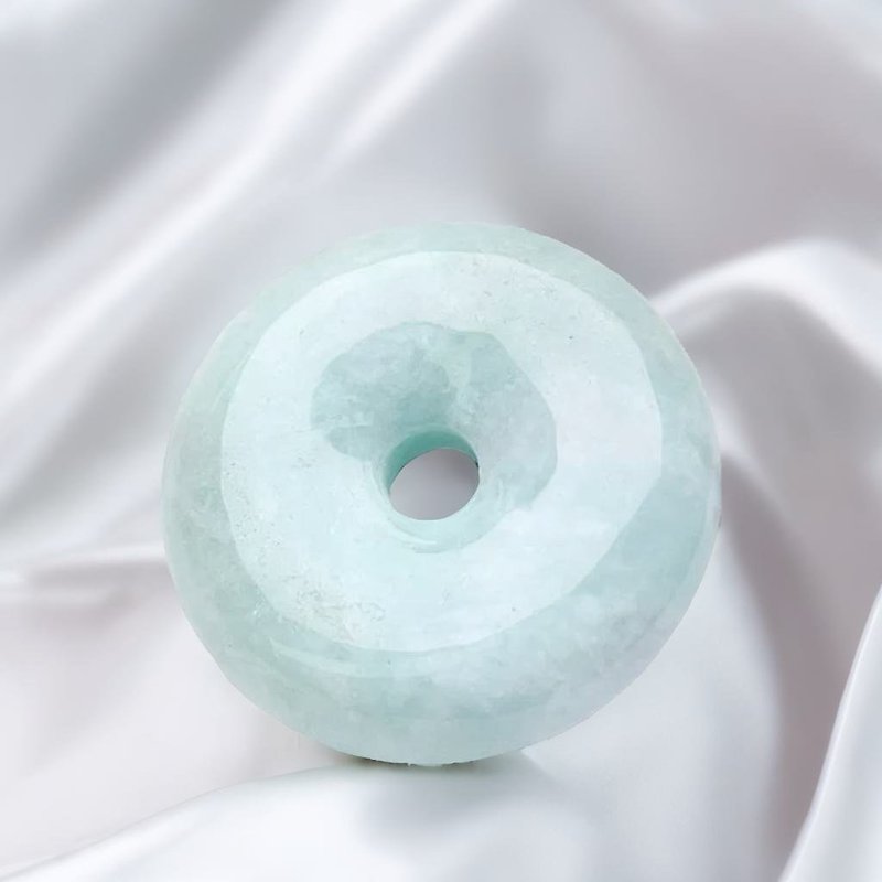 [May‧Peace] Jade Peace Buckle Pendant | Natural Burmese Jade A Grade | Gift - พวงกุญแจ - หยก สีเขียว