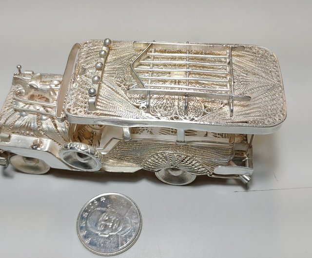 Vintage 銀製　動物のフィギュリン　ADAC　スターリングシルバー zippoライタースターリングシルバー（銀） (仲村) てだこ浦西の