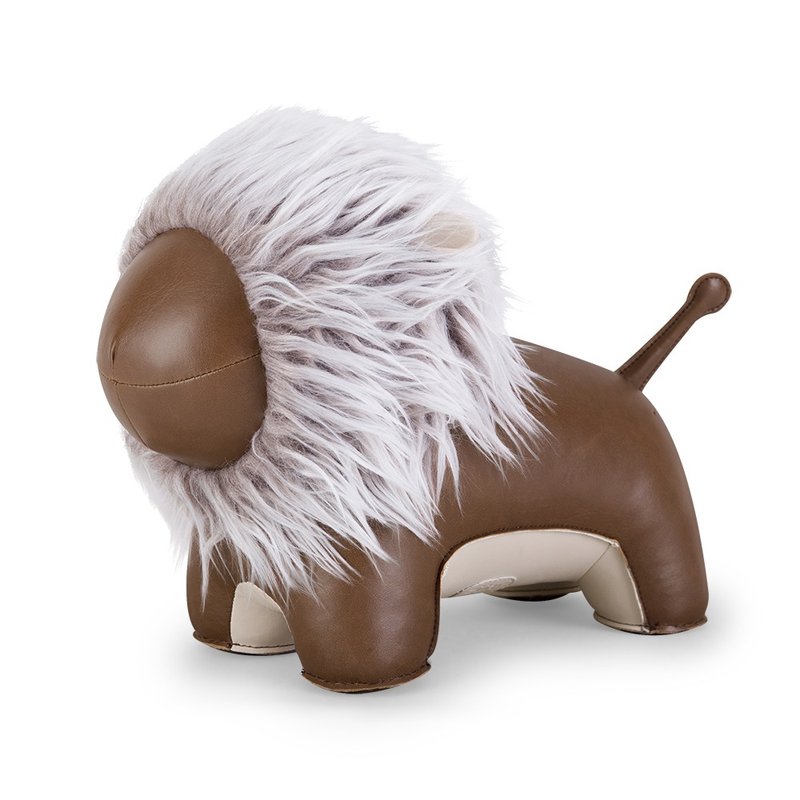 【門擋】獅子 Lion Abo 皮革動物擺飾 | 入厝禮物 - 擺飾/家飾品 - 人造皮革 多色