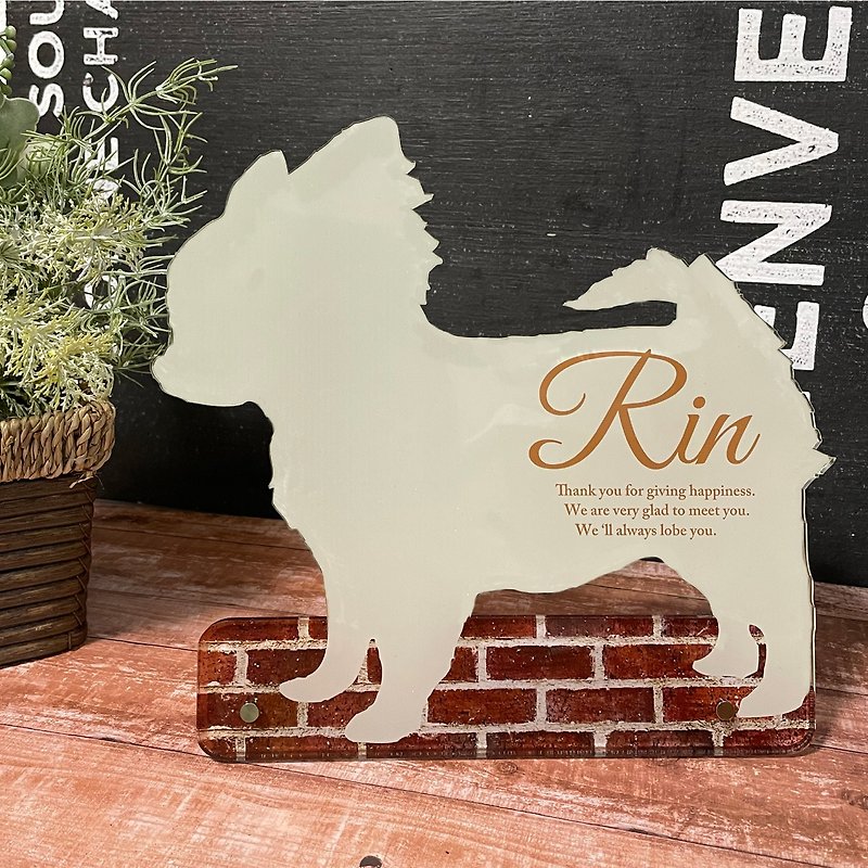 Chihuahua acrylic miscellaneous goods memorial goods signboard dog