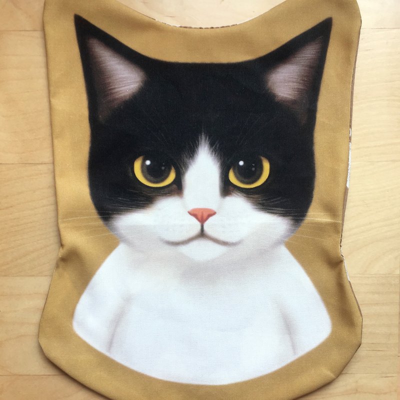 Black and White Cat Pillow Bag - Pillows & Cushions - Cotton & Hemp Black