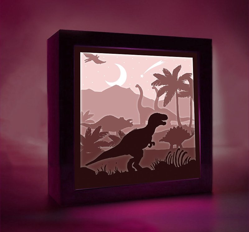 Dinosaur Park  Light Template, Shadow Box, Paper Cut Template Light Box, DIY