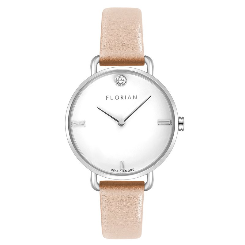 Diamond Pink Strap Simple 30mm Watch | Rose Gold/Gold/ Silver - นาฬิกาผู้หญิง - สแตนเลส สึชมพู