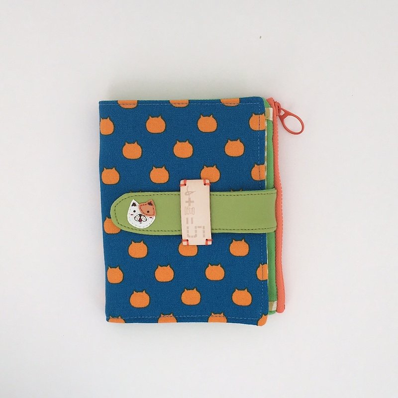 *Mimi water jade orange in the folder and passport sets* - Wallets - Cotton & Hemp Blue