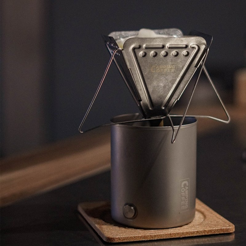 扁平收折好攜帶丨Driver 戶外收合濾杯 1-4cup - 咖啡壺/手沖壺 - 不鏽鋼 綠色