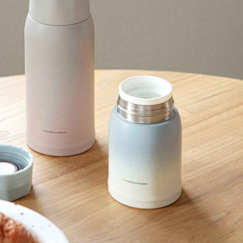 Shimoyama Japan Gradient Lightweight Ceramic Thermos - 200ml - Multiple Colors Available - กระบอกน้ำร้อน - สแตนเลส สีน้ำเงิน