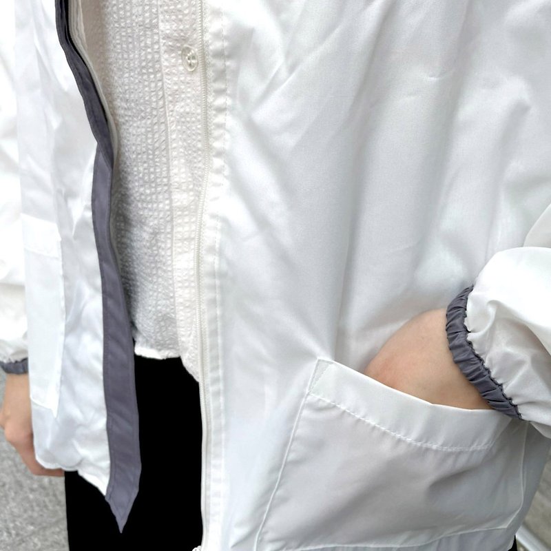 【煥彩衣】寬鬆短款休閒防護外套－夾克KHP-3003 - 其他 - 聚酯纖維 灰色
