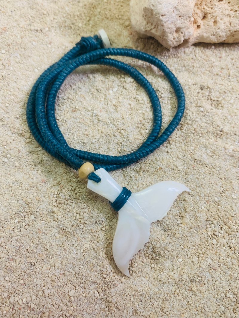 Exclusive Custom Whale Tail Necklace - Necklaces - Other Materials 