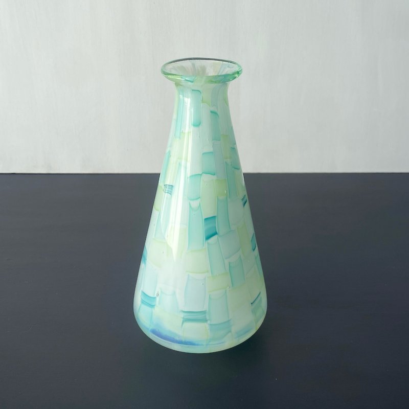 花器　パッチワークの花瓶　43 - 花瓶/花器 - 玻璃 