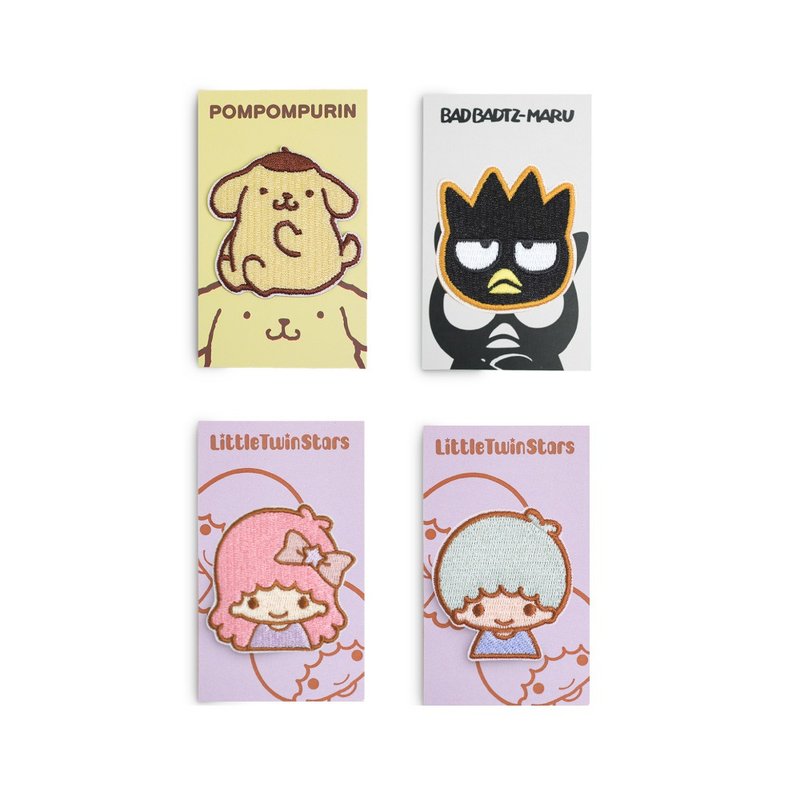 embroidery sticker - sanrio family - เข็มกลัด/พิน - งานปัก หลากหลายสี