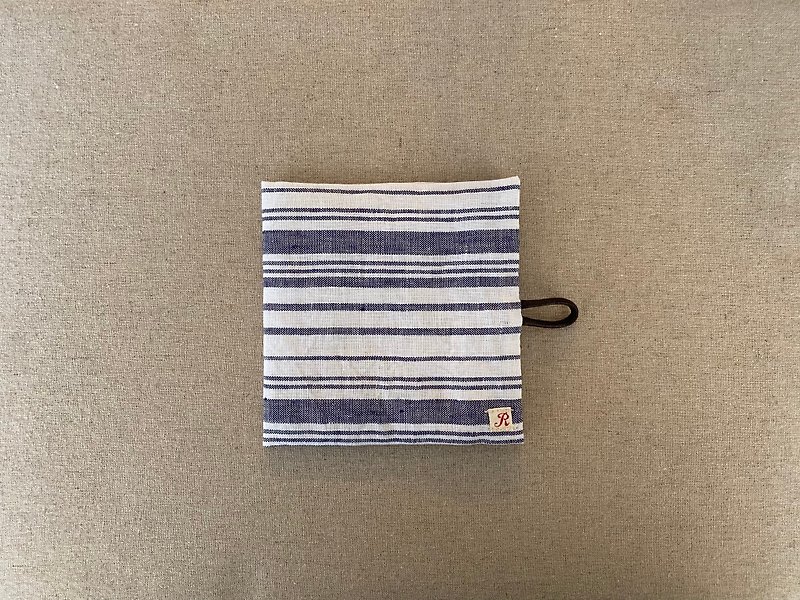 Portable toilet paper bag-blue and white stripes - Other - Cotton & Hemp 