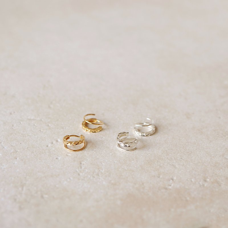 double mirror earrings - Earrings & Clip-ons - Copper & Brass Multicolor
