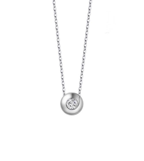 Juno Jewelry 嘉龍珠寶 天然鑽石項鍊 20分南非鑽石 18K K750