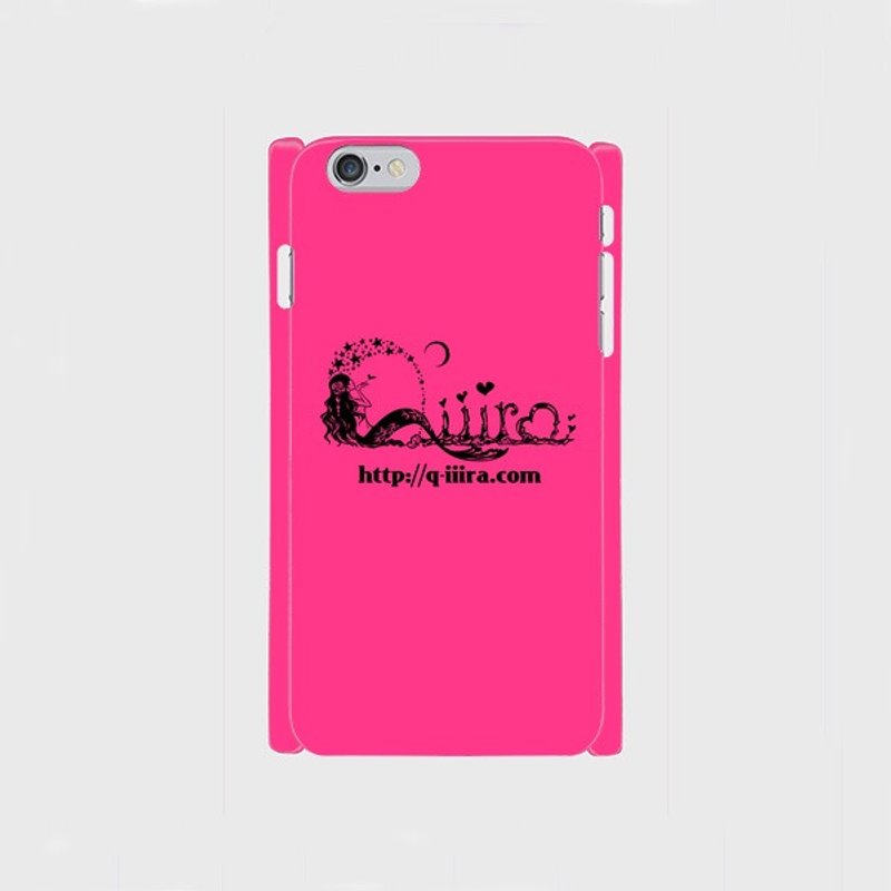 Q'iiira iPhoneケース★マゼンタ ★人魚のロゴ柄★各機種対応 - 手機殼/手機套 - 塑膠 粉紅色