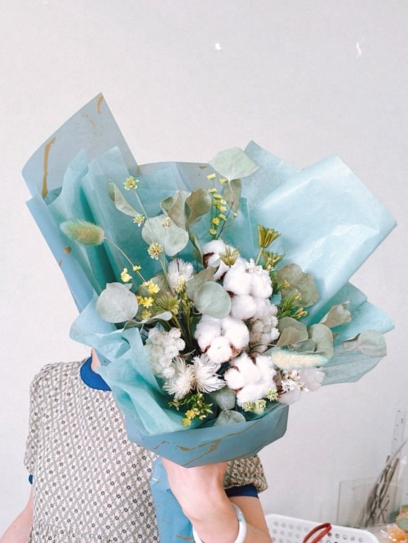 [Customized] Dried flower packaging bouquet/Preserved flower packaging bouquet - ช่อดอกไม้แห้ง - พืช/ดอกไม้ หลากหลายสี