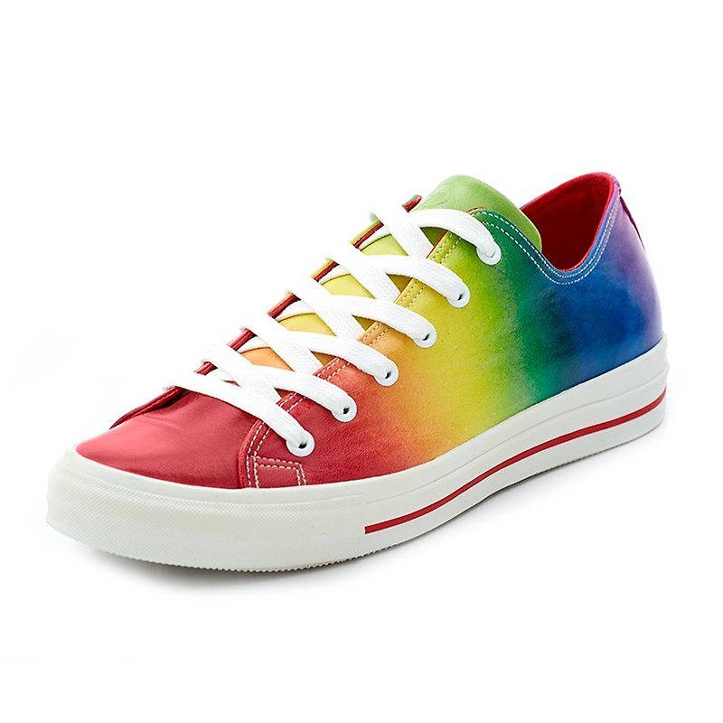 【PATINAS】NAPPA Sneakers – Rainbow - Women's Casual Shoes - Genuine Leather Multicolor