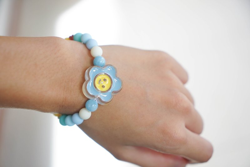 Aquamarine Bracelet - 手鍊/手環 - 石頭 藍色