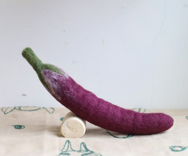 Eggplant - Cedar Ornament