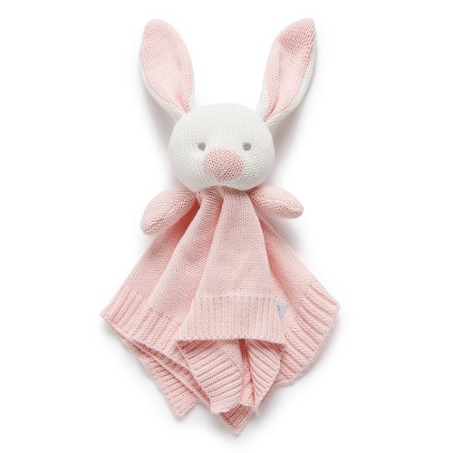 Purebaby有機棉 澳洲Purebaby 嬰兒安撫巾/寶寶安撫玩具 粉紅兔