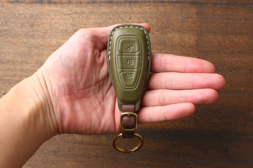 茶皮 Te Leather 茶皮 FORD fiesta kuga MK4 MK3 福特汽車鑰匙皮套【客製化】