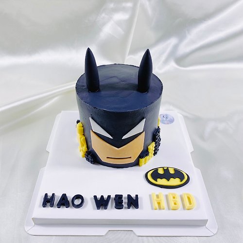 GJ.cake 蝙蝠俠 生日蛋糕 造型 客製 卡通 翻糖 滿周歲 4 6吋 面交