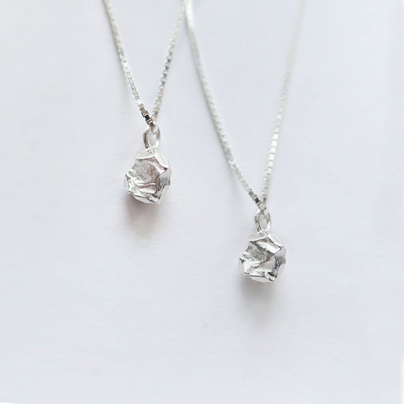 【福袋】925純銀 小さな原石ネックレス 鎖骨ネックレス ロングネックレス ショートネックレス - ネックレス - スターリングシルバー シルバー