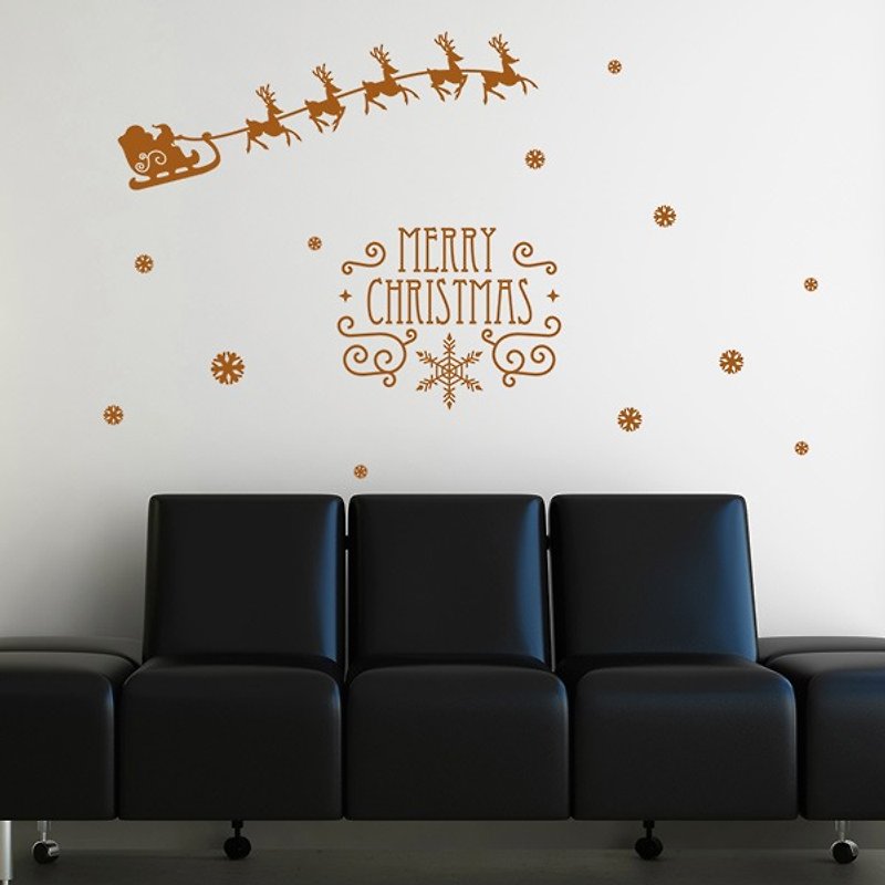 Smart Design Creative Seamless Wall Stickers Santa Claus (8 colors) - Wall Décor - Paper Red