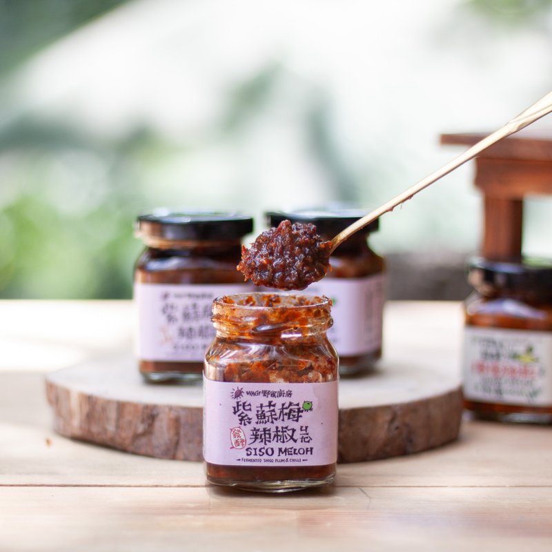 [Handmade Chili Sauce-Perilla Plum Chili Sauce] Dashan Beiyue Small Agricultural Products Selection - เครื่องปรุงรส - แก้ว 