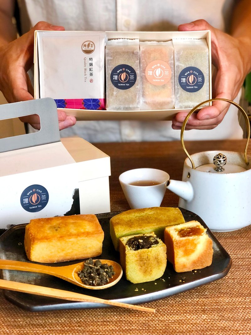 灣茶中秋節禮盒組【烏旺無】烏龍茶土鳳梨酥&灣茶紅茶 - 蛋糕/甜點 - 紙 