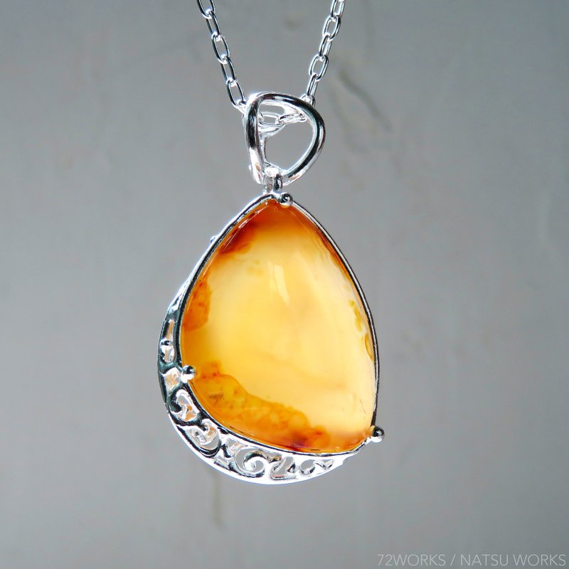水入り瑪瑙 ネックレス  Enhydro Agate Necklace - 項鍊 - 寶石 黃色