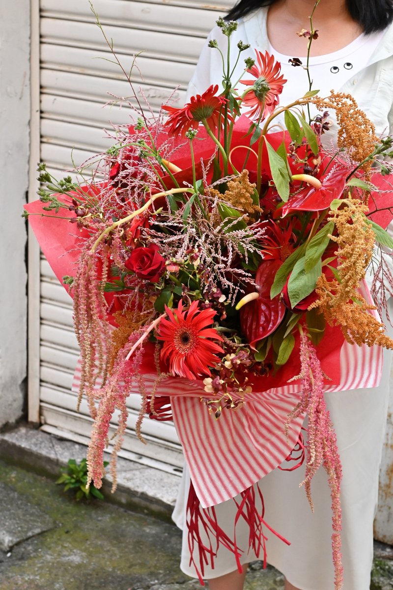 寫給台灣的花  鮮花花束系列作品  神農街 - 盆栽/植栽 - 植物．花 紅色