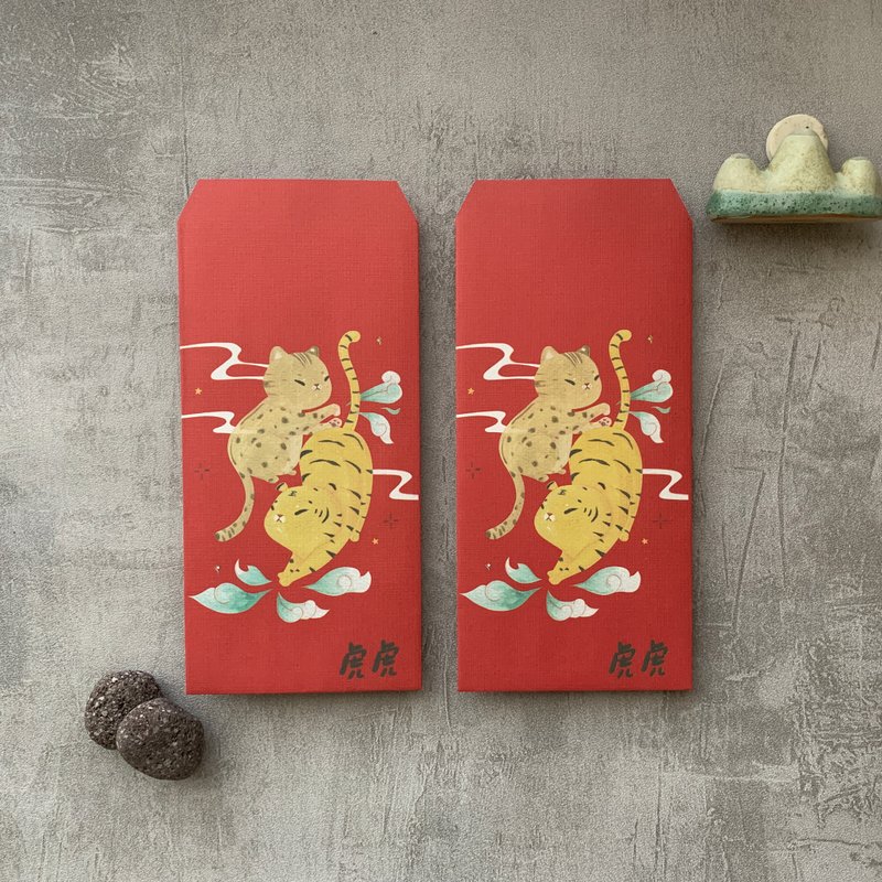 虎虎生風 紅包袋 - 紅包袋/春聯 - 紙 紅色