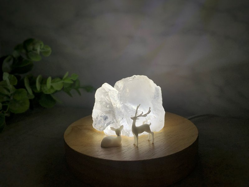 Dear Deer Crystal Night Lamp, Handmade Gift, Night Light, Unique Gift - Lighting - Crystal White