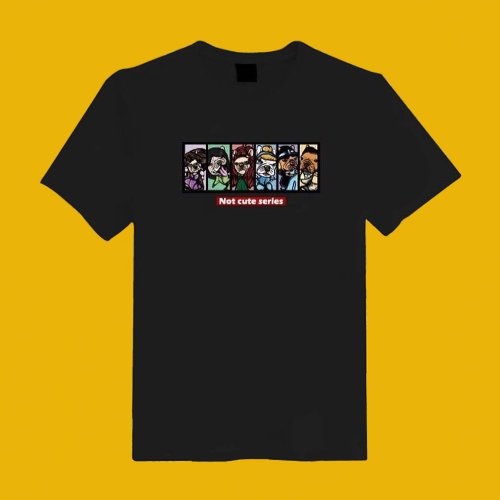 CHIC SHOP 插畫設計館 法鬥 惡搞 插畫 原創 黑T 白T 短T 衣服 T恤 情侶裝 童裝 母子裝