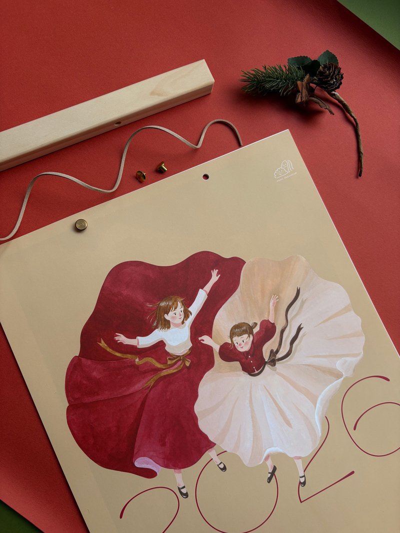 2026臺灣動物漫遊掛曆/年曆/交換禮物/海報曆/購買贈畫卡 - 月曆/年曆/日曆 - 紙 