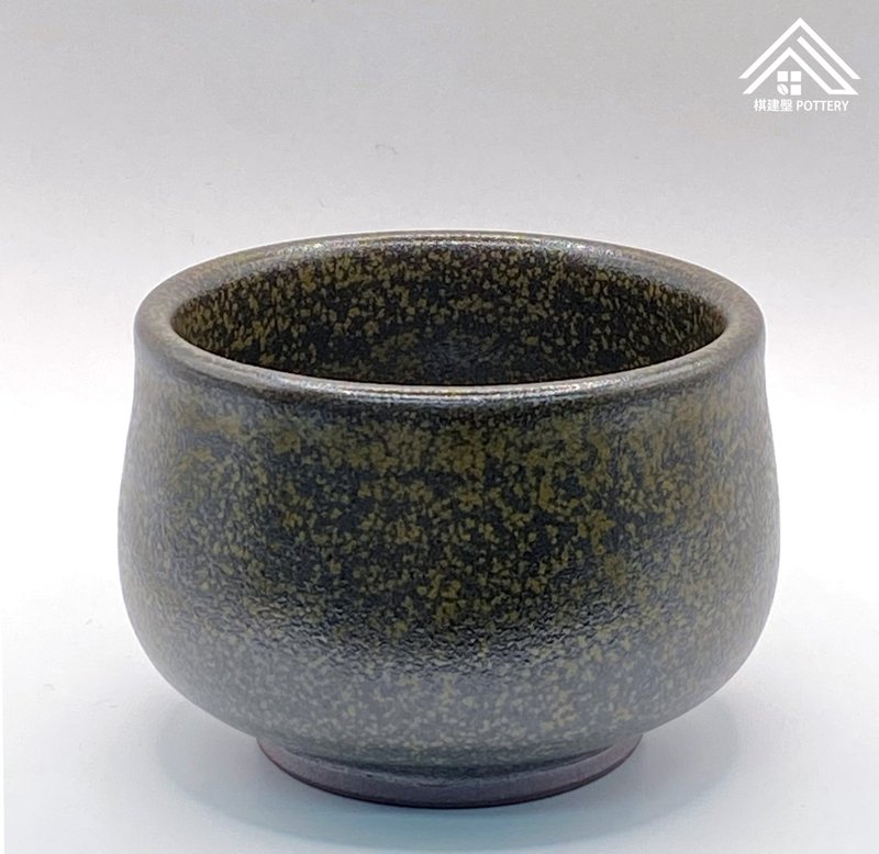 蕎麥釉顆粒紋理茶杯 - 其他杯子 - 陶 綠色