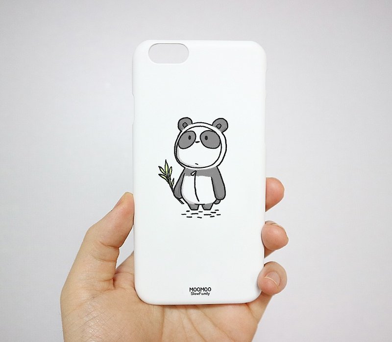 熊貓 可愛手機殼(Apple蘋果/Samsung三星/LG) - 手機殼/手機套 - 塑膠 白色
