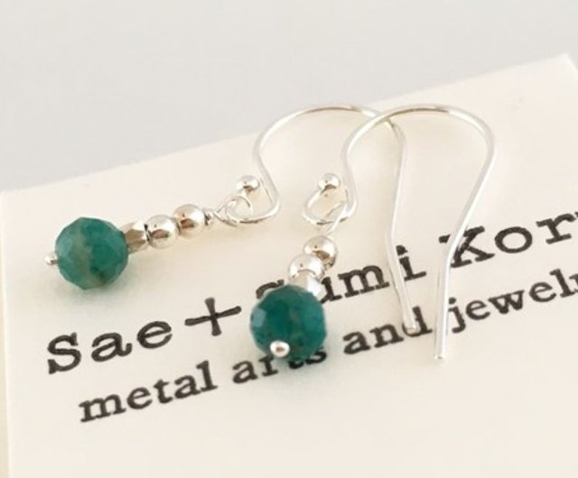 Aventurine ◇SVピアス／イヤリング - Shop saesumikoru Earrings