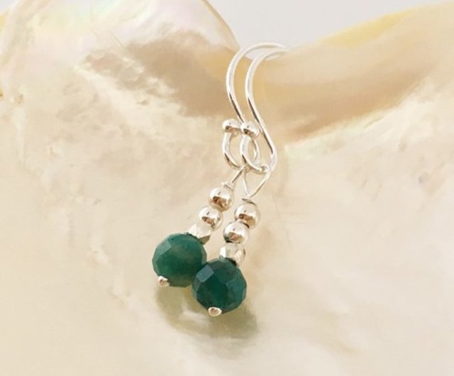 Aventurine ◇SVピアス／イヤリング - Shop saesumikoru Earrings