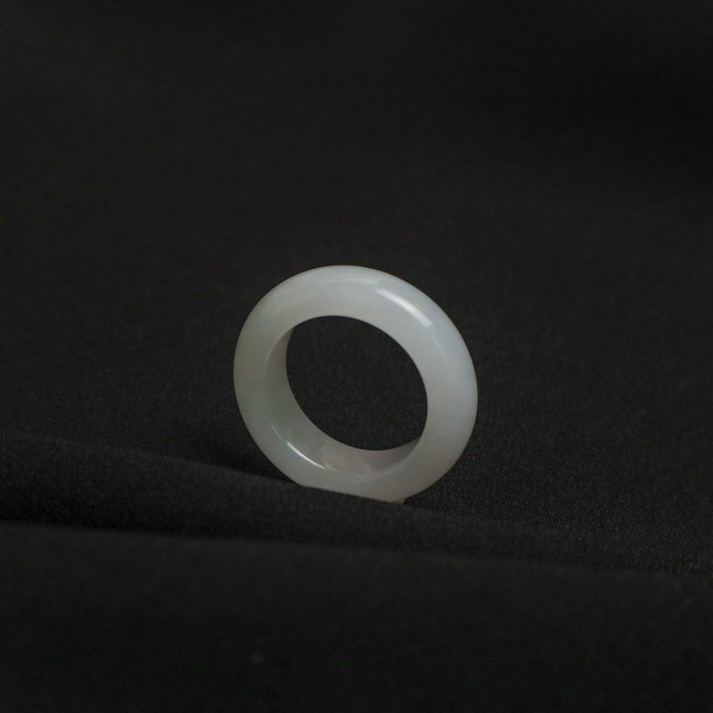 優雅浪漫 x 天然緬甸冰種翡翠扳指 l 天然翡翠 l 戒指 - 戒指 - 玉石 