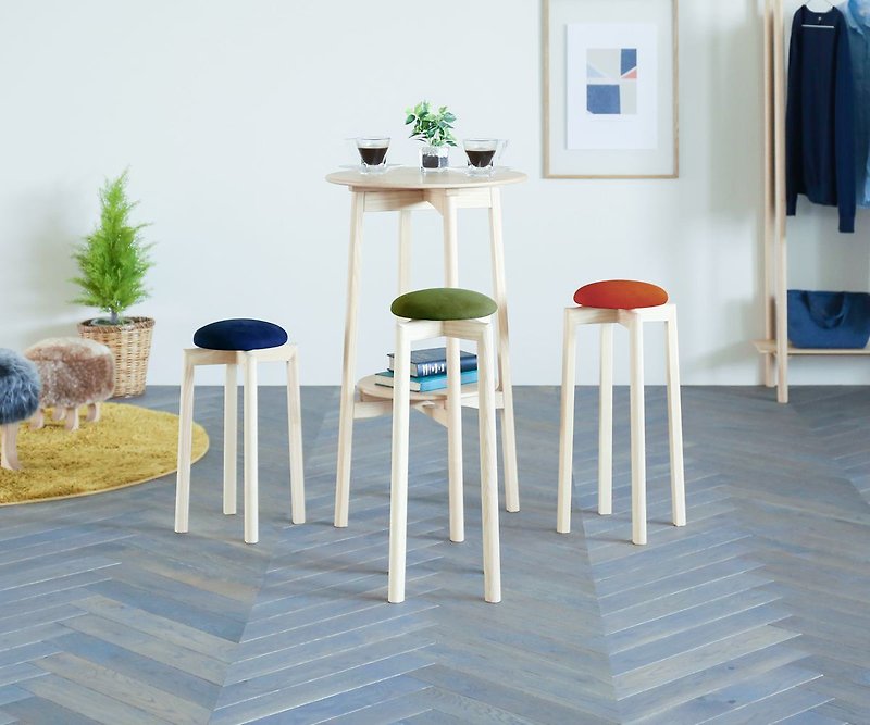 Asahikawa Furniture Takumi Industrial Arts MUSHROOM Stool - Chairs & Sofas - Wood Brown