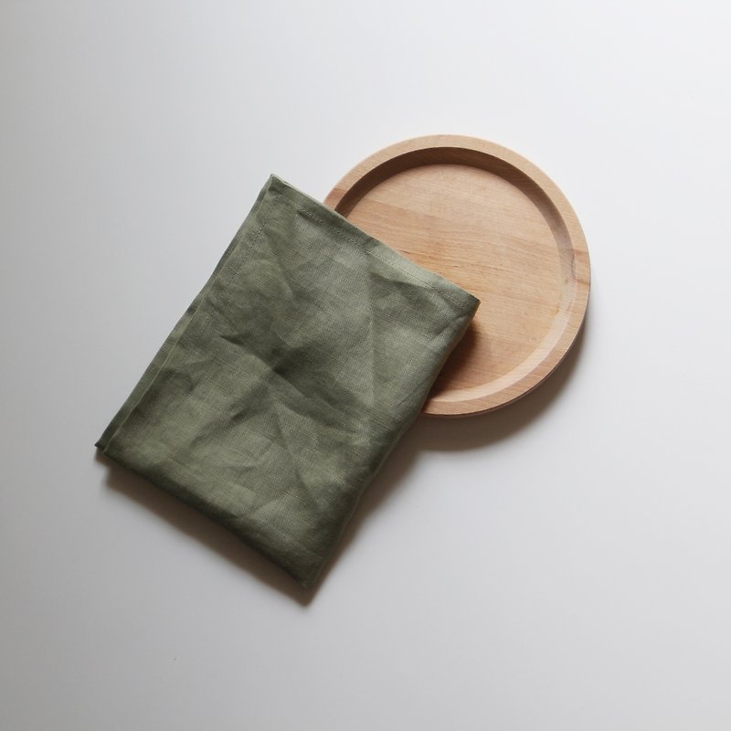 kitchen towel 廚房巾(橄榄綠色) - 餐桌布/桌巾/餐墊 - 棉．麻 綠色